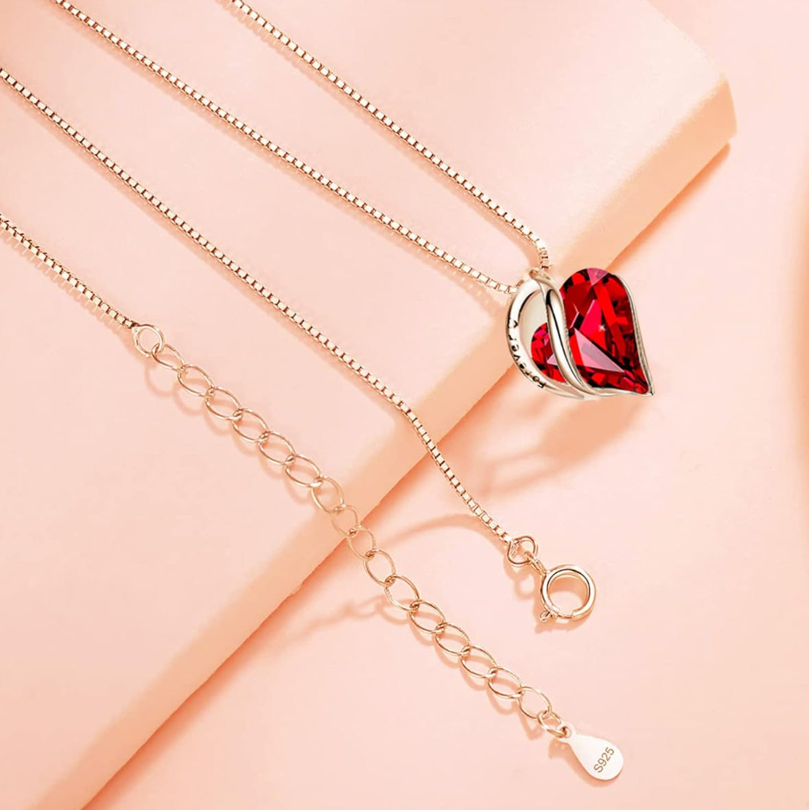 Celestial Heart Necklace & Eternal Rose Gift Box